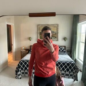 lululemon athletica orange hooded sweatshirt vintage?